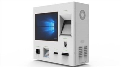 Seinälle kiinnitettävä Top Up -kioski